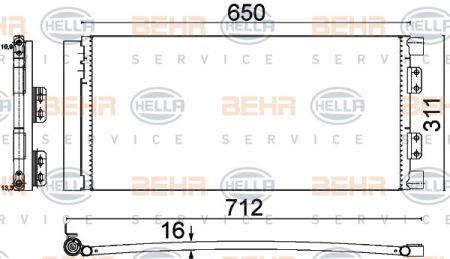 Behr-Hella 8FC 351 310-661 Радиатор кондиционера (Конденсатор) 8FC351310661: Отличная цена - Купить в Польше на 2407.PL!