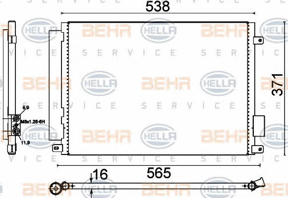 Cooler Module Behr-Hella 8FC 351 310-671