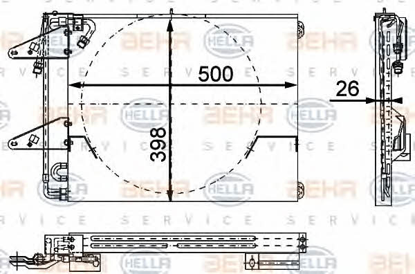 Moduł chłodzący Behr-Hella 8FC 351 317-191