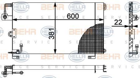Behr-Hella 8FC 351 317-211 Радиатор кондиционера (Конденсатор) 8FC351317211: Отличная цена - Купить в Польше на 2407.PL!