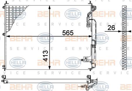 Behr-Hella 8FC 351 317-221 Радиатор кондиционера (Конденсатор) 8FC351317221: Купить в Польше - Отличная цена на 2407.PL!