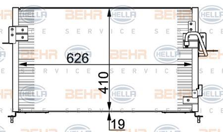 Behr-Hella 8FC 351 318-001 Радіатор кондиціонера (Конденсатор) 8FC351318001: Приваблива ціна - Купити у Польщі на 2407.PL!