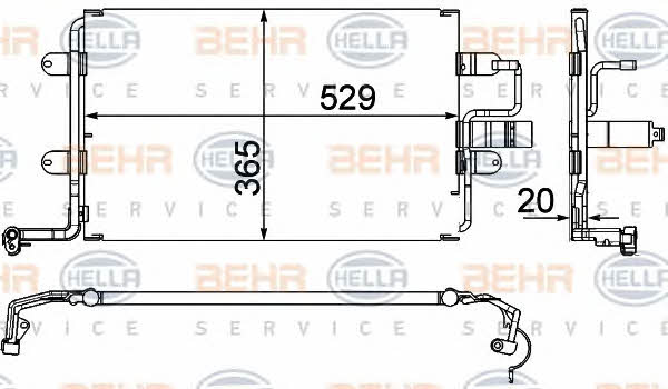 Behr-Hella 8FC 351 318-581 Радиатор кондиционера (Конденсатор) 8FC351318581: Отличная цена - Купить в Польше на 2407.PL!