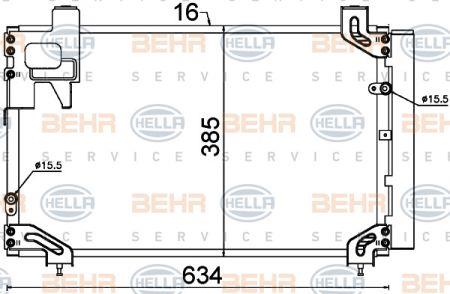 Behr-Hella 8FC 351 318-751 Радіатор кондиціонера (Конденсатор) 8FC351318751: Приваблива ціна - Купити у Польщі на 2407.PL!