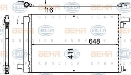 Behr-Hella 8FC 351 319-461 Радиатор кондиционера (Конденсатор) 8FC351319461: Отличная цена - Купить в Польше на 2407.PL!