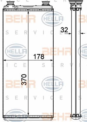Behr-Hella 8FH 351 000-381 Радиатор отопителя салона 8FH351000381: Отличная цена - Купить в Польше на 2407.PL!