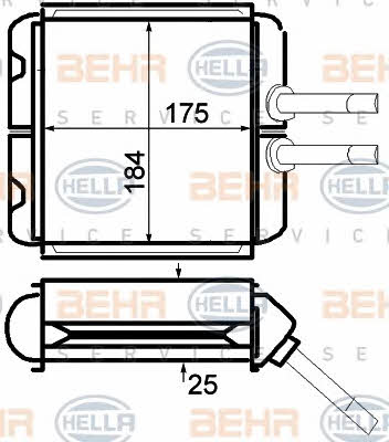 Behr-Hella 8FH 351 024-221 Wärmetauscher, innenraumheizung 8FH351024221: Kaufen Sie zu einem guten Preis in Polen bei 2407.PL!