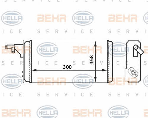 Behr-Hella 8FH 351 024-251 Heat exchanger, interior heating 8FH351024251: Buy near me in Poland at 2407.PL - Good price!
