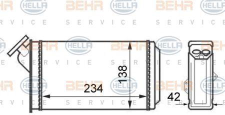 Behr-Hella 8FH 351 024-321 Nagrzewnica ogrzewania kabiny 8FH351024321: Dobra cena w Polsce na 2407.PL - Kup Teraz!