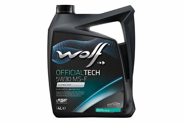 Wolf 8308710 Engine oil Wolf OfficialTech MS-F 5W-30, 4L 8308710: Buy near me in Poland at 2407.PL - Good price!