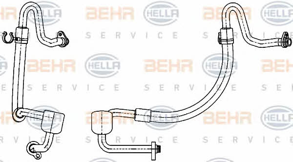 Behr-Hella 9GS 351 338-501 Coolant pipe 9GS351338501: Buy near me in Poland at 2407.PL - Good price!