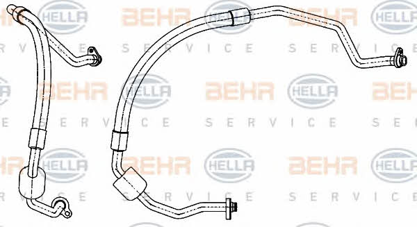 Behr-Hella 9GS 351 338-521 Coolant pipe 9GS351338521: Buy near me in Poland at 2407.PL - Good price!