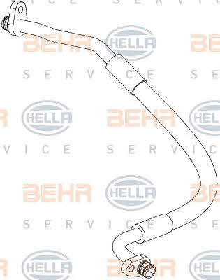 Coolant pipe Behr-Hella 9GS 351 338-721