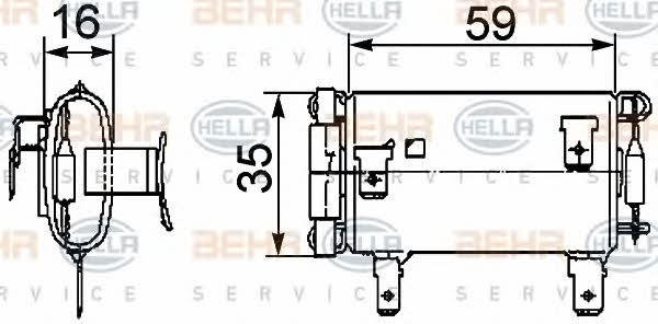 Behr-Hella 9ML 351 029-381 Fan motor resistor 9ML351029381: Buy near me in Poland at 2407.PL - Good price!