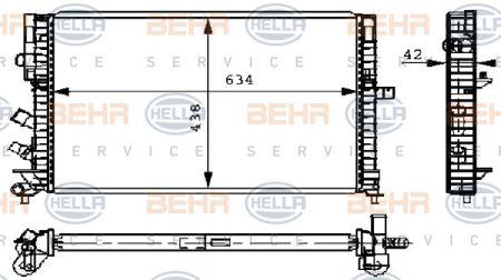 Behr-Hella 8MK 376 711-211 Радіатор охолодження двигуна 8MK376711211: Приваблива ціна - Купити у Польщі на 2407.PL!