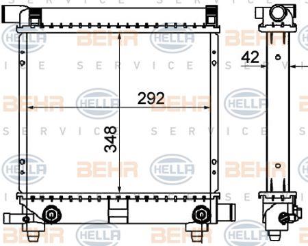 Behr-Hella 8MK 376 711-311 Kühler motorkühlung 8MK376711311: Kaufen Sie zu einem guten Preis in Polen bei 2407.PL!