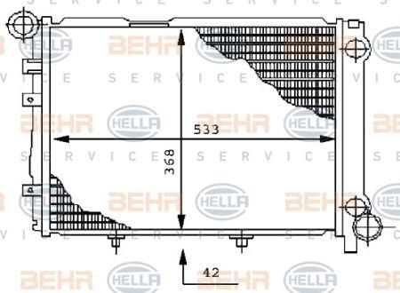 Behr-Hella 8MK 376 711-351 Kühler motorkühlung 8MK376711351: Kaufen Sie zu einem guten Preis in Polen bei 2407.PL!