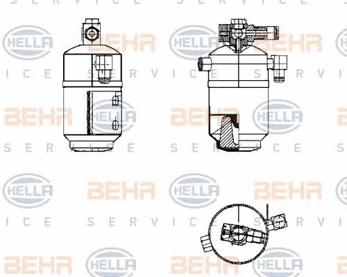 Behr-Hella 8FT 351 195-181 Осушитель кондиционера 8FT351195181: Отличная цена - Купить в Польше на 2407.PL!