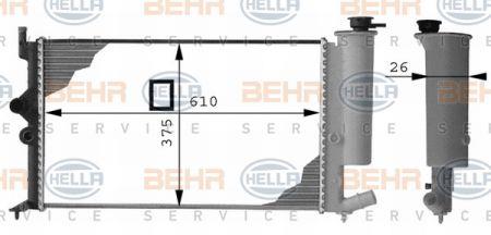Behr-Hella 8MK 376 712-541 Радиатор охлаждения двигателя 8MK376712541: Отличная цена - Купить в Польше на 2407.PL!
