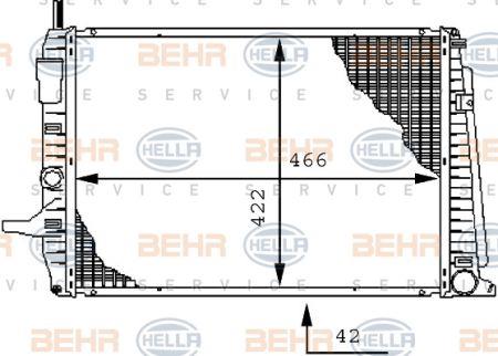 Behr-Hella 8MK 376 712-561 Радиатор охлаждения двигателя 8MK376712561: Отличная цена - Купить в Польше на 2407.PL!