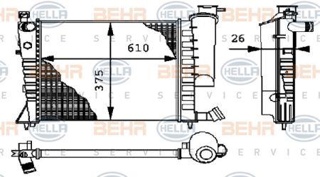 Behr-Hella 8MK 376 712-614 Radiator, engine cooling 8MK376712614: Buy near me at 2407.PL in Poland at an Affordable price!