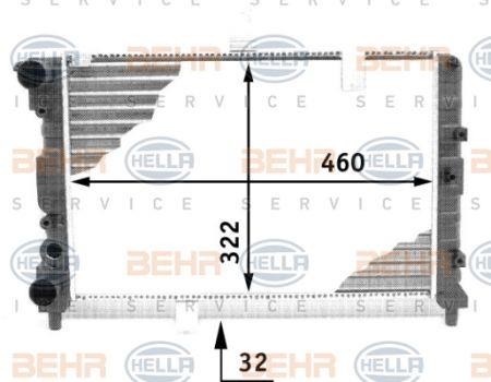 Behr-Hella 8MK 376 713-481 Радиатор охлаждения двигателя 8MK376713481: Отличная цена - Купить в Польше на 2407.PL!