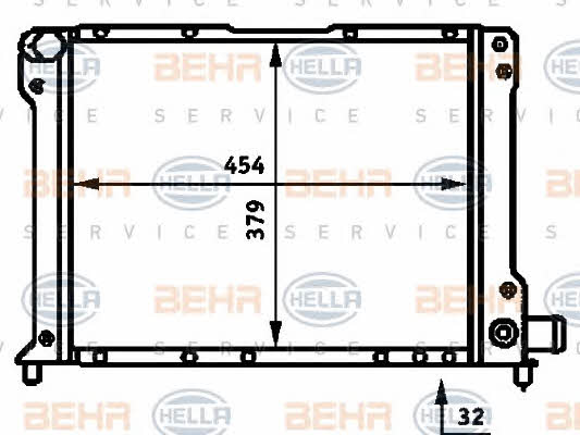 Behr-Hella 8MK 376 713-661 Chłodnica, układ chłodzenia silnika 8MK376713661: Dobra cena w Polsce na 2407.PL - Kup Teraz!