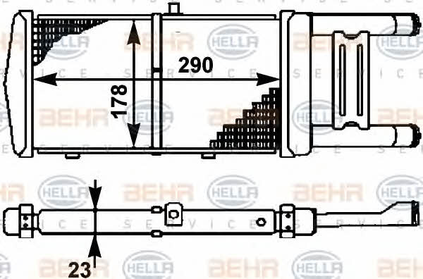 Behr-Hella 8MK 376 714-531 Радиатор охлаждения двигателя 8MK376714531: Отличная цена - Купить в Польше на 2407.PL!