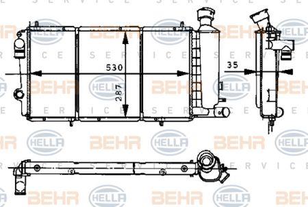 Behr-Hella 8MK 376 715-371 Chłodnica, układ chłodzenia silnika 8MK376715371: Dobra cena w Polsce na 2407.PL - Kup Teraz!