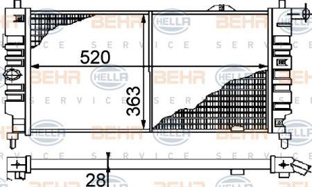 Behr-Hella 8MK 376 715-681 Kühler motorkühlung 8MK376715681: Kaufen Sie zu einem guten Preis in Polen bei 2407.PL!