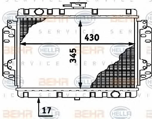 Behr-Hella 8MK 376 716-021 Радиатор охлаждения двигателя 8MK376716021: Отличная цена - Купить в Польше на 2407.PL!