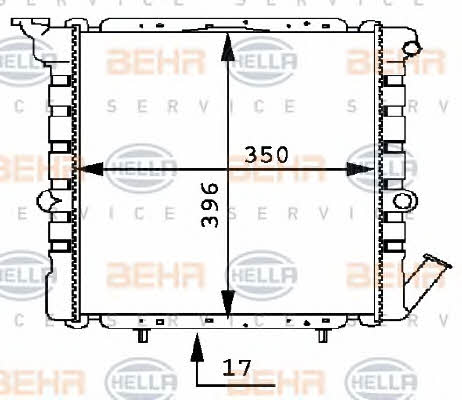 Behr-Hella 8MK 376 716-051 Radiator, engine cooling 8MK376716051: Buy near me at 2407.PL in Poland at an Affordable price!