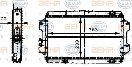 Behr-Hella 8MK 376 716-401 Радиатор охлаждения двигателя 8MK376716401: Купить в Польше - Отличная цена на 2407.PL!