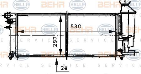 Behr-Hella 8MK 376 716-471 Radiator, engine cooling 8MK376716471: Buy near me in Poland at 2407.PL - Good price!