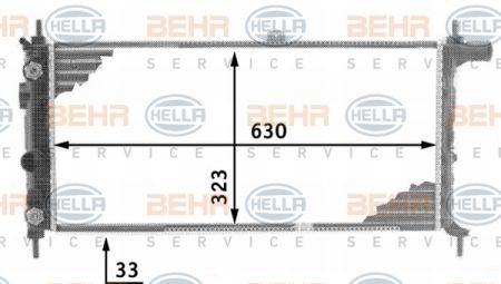 Behr-Hella 8MK 376 716-701 Radiator, engine cooling 8MK376716701: Buy near me at 2407.PL in Poland at an Affordable price!