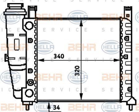 Behr-Hella 8MK 376 716-711 Chłodnica, układ chłodzenia silnika 8MK376716711: Atrakcyjna cena w Polsce na 2407.PL - Zamów teraz!