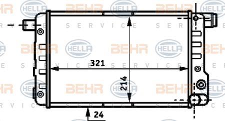 Behr-Hella 8MK 376 717-051 Радиатор охлаждения двигателя 8MK376717051: Отличная цена - Купить в Польше на 2407.PL!