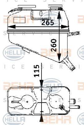 Behr-Hella 8MA 376 705-321 Expansion tank 8MA376705321: Buy near me in Poland at 2407.PL - Good price!