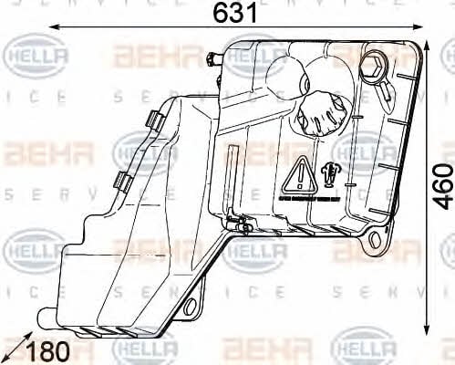 Behr-Hella 8MA 376 753-791 Expansion tank 8MA376753791: Buy near me in Poland at 2407.PL - Good price!