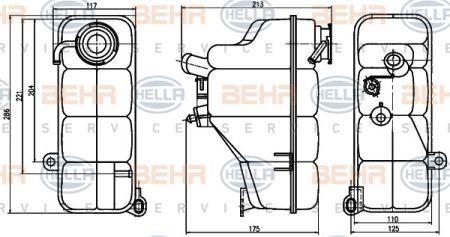 Behr-Hella 8MA 376 755-191 Expansion tank 8MA376755191: Buy near me in Poland at 2407.PL - Good price!
