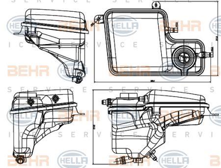 Behr-Hella 8MA 376 789-711 Expansion tank 8MA376789711: Buy near me in Poland at 2407.PL - Good price!