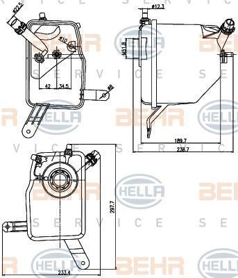 Behr-Hella 8MA 376 789-731 Expansion tank 8MA376789731: Buy near me in Poland at 2407.PL - Good price!