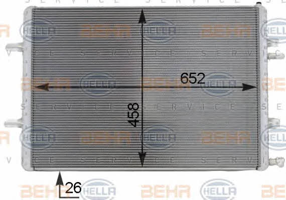 Chłodnica, układ chłodzenia silnika Behr-Hella 8MK 376 701-351