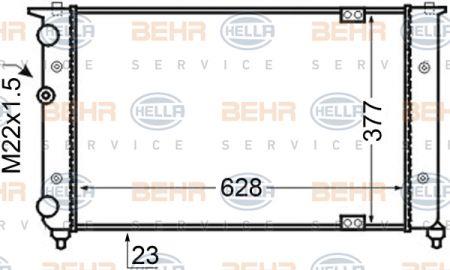 Behr-Hella 8MK 376 705-561 Радиатор охлаждения двигателя 8MK376705561: Отличная цена - Купить в Польше на 2407.PL!
