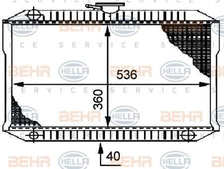 Behr-Hella 8MK 376 706-011 Радиатор охлаждения двигателя 8MK376706011: Отличная цена - Купить в Польше на 2407.PL!