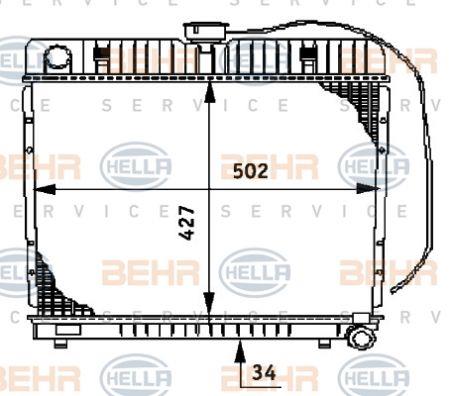 Behr-Hella 8MK 376 706-191 Chłodnica, układ chłodzenia silnika 8MK376706191: Dobra cena w Polsce na 2407.PL - Kup Teraz!