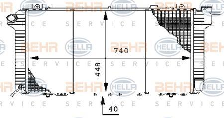 Behr-Hella 8MK 376 706-271 Chłodnica, układ chłodzenia silnika 8MK376706271: Dobra cena w Polsce na 2407.PL - Kup Teraz!