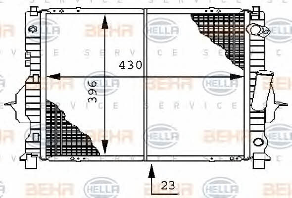 Behr-Hella 8MK 376 706-471 Chłodnica, układ chłodzenia silnika 8MK376706471: Dobra cena w Polsce na 2407.PL - Kup Teraz!