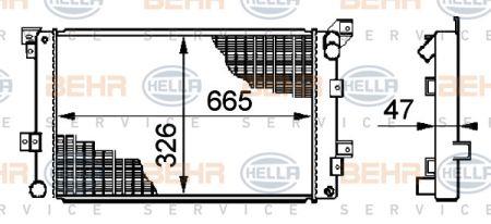 Behr-Hella 8MK 376 708-511 Kühler motorkühlung 8MK376708511: Kaufen Sie zu einem guten Preis in Polen bei 2407.PL!