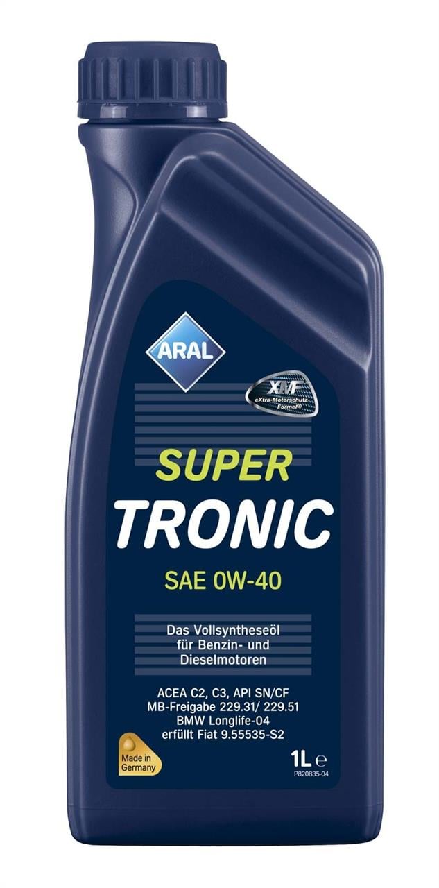 Aral 14F800 Engine oil Aral SuperTronic 0W-40, 1L 14F800: Buy near me in Poland at 2407.PL - Good price!